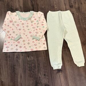 Theminou cotton Pajamas set two piece quilted 120 CM